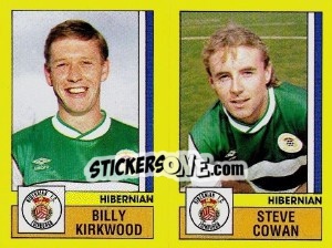 Figurina Kirkwood / Cowan - UK Football 1986-1987 - Panini