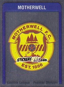 Sticker Motherwell Badge - UK Football 1986-1987 n. 539 - Panini