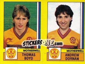 Sticker Boyd / Dornan - UK Football 1986-1987 - Panini