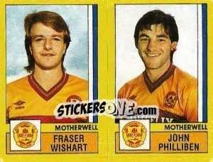 Figurina Wishart / Philliben - UK Football 1986-1987 - Panini