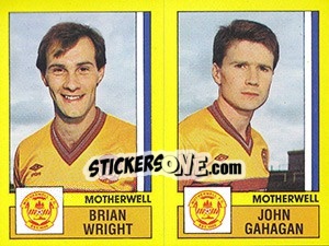 Figurina Wright / Gahagan - UK Football 1986-1987 n. 545 - Panini