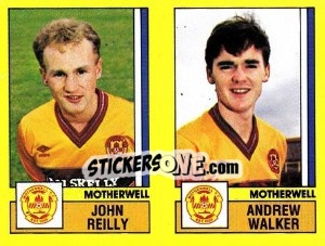 Cromo Reilly / Walker - UK Football 1986-1987 - Panini
