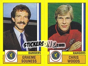 Figurina Souness / Woods - UK Football 1986-1987 - Panini