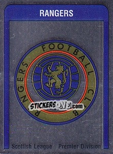 Cromo Rangers Badge - UK Football 1986-1987 - Panini