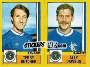 Sticker Butcher / Dawson - UK Football 1986-1987 - Panini