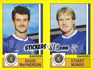 Sticker McPherson / Munro - UK Football 1986-1987 n. 550 - Panini