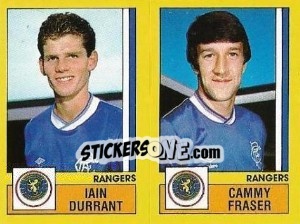 Figurina Durrant / Fraser - UK Football 1986-1987 - Panini