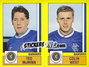 Sticker McMinn / West - UK Football 1986-1987 - Panini