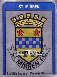 Sticker St Mirren Badge - UK Football 1986-1987 n. 557 - Panini