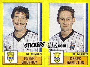 Cromo Godfrey / Hamilton - UK Football 1986-1987 - Panini