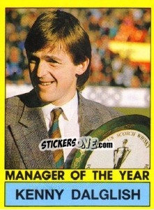 Sticker Kenny Dalglish / Manager Of The Year - UK Football 1986-1987 n. 1 - Panini