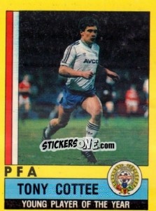 Sticker Tony Cottee / young player of the year PFA