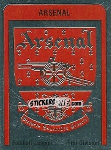 Figurina Arsenal Badge - UK Football 1986-1987 - Panini