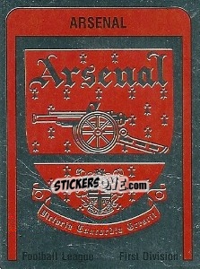 Sticker Arsenal Badge - UK Football 1986-1987 n. 6 - Panini