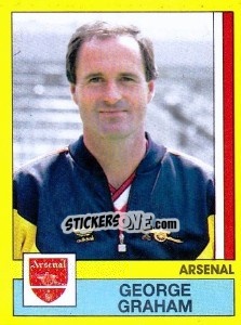 Sticker George Graham - UK Football 1986-1987 - Panini