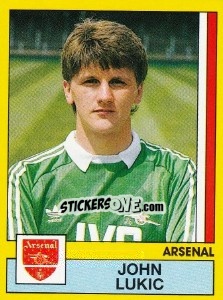 Sticker John Lukic - UK Football 1986-1987 n. 8 - Panini