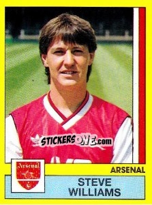 Figurina Steve Williams - UK Football 1986-1987 - Panini