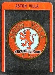 Cromo Aston Villa Badge - UK Football 1986-1987 - Panini