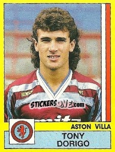 Figurina Tony Dorigo - UK Football 1986-1987 n. 26 - Panini