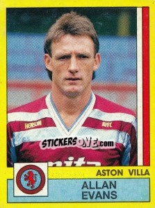 Cromo Allan Evans - UK Football 1986-1987 - Panini