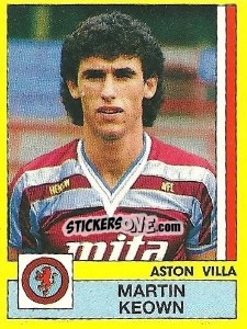 Sticker Martin Keown - UK Football 1986-1987 n. 28 - Panini