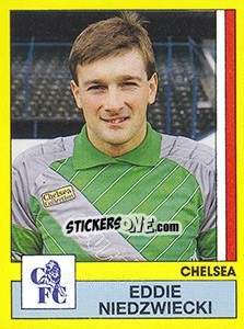Cromo Eddie Niedzwiecki - UK Football 1986-1987 - Panini