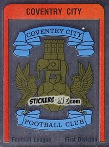Sticker Coventry City Badge - UK Football 1986-1987 - Panini