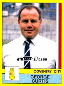 Sticker George Curtis - UK Football 1986-1987 - Panini
