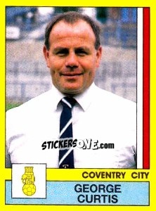 Sticker George Curtis - UK Football 1986-1987 n. 71 - Panini