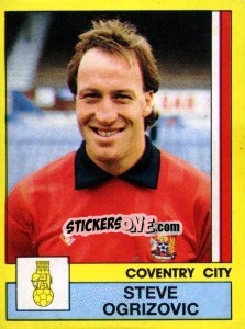 Cromo Steve Ogrizovic - UK Football 1986-1987 - Panini