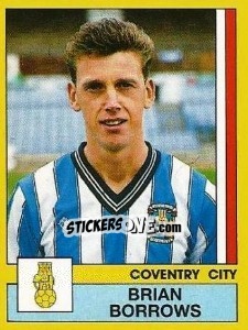 Sticker Brian Borrows - UK Football 1986-1987 - Panini