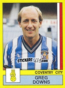 Sticker Greg Downs - UK Football 1986-1987 n. 74 - Panini