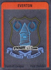 Cromo Everton Badge - UK Football 1986-1987 - Panini