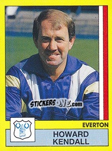 Figurina Howard Kendall - UK Football 1986-1987 n. 87 - Panini