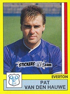 Figurina Pat Van Den Hauwe - UK Football 1986-1987 - Panini