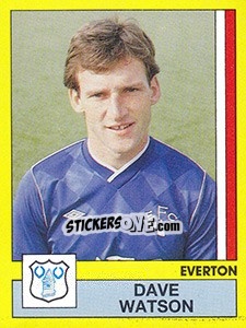 Sticker Dave Watson - UK Football 1986-1987 n. 92 - Panini