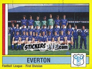 Sticker Team Photo - UK Football 1986-1987 n. 95 - Panini