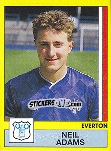 Cromo Neil Adams - UK Football 1986-1987 n. 101 - Panini