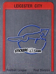 Sticker Leicester City Badge - UK Football 1986-1987 n. 102 - Panini