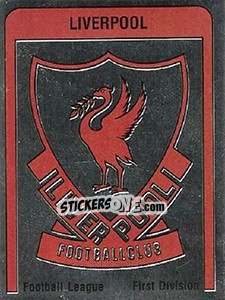 Sticker Liverpool Badge - UK Football 1986-1987 - Panini