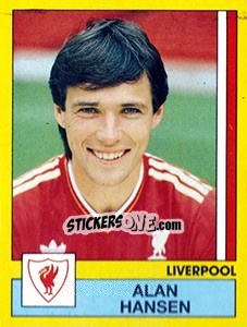 Sticker Alan Hansen - UK Football 1986-1987 n. 123 - Panini