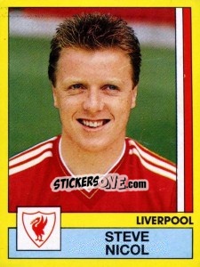 Sticker Steve Nicol - UK Football 1986-1987 n. 124 - Panini