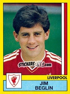 Cromo Jim Beglin - UK Football 1986-1987 n. 125 - Panini