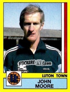 Sticker John Moore - UK Football 1986-1987 - Panini