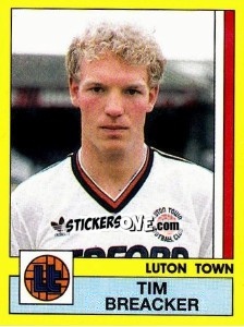 Sticker Tim Breacker - UK Football 1986-1987 - Panini