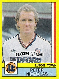 Sticker Peter Nicholas - UK Football 1986-1987 - Panini