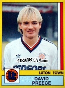 Sticker David Preece - UK Football 1986-1987 - Panini