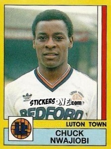 Sticker Chuck Nwajiobi - UK Football 1986-1987 - Panini
