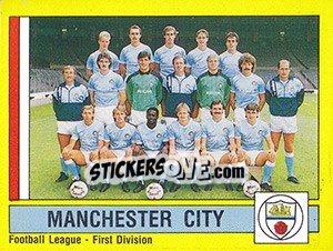 Sticker Team Photo - UK Football 1986-1987 - Panini