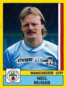 Figurina Neil McNab - UK Football 1986-1987 n. 160 - Panini